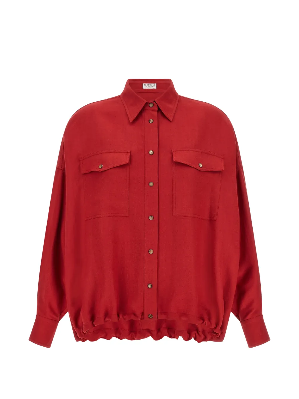 Brunello Cucinelli pocket-detail shirt - Rot