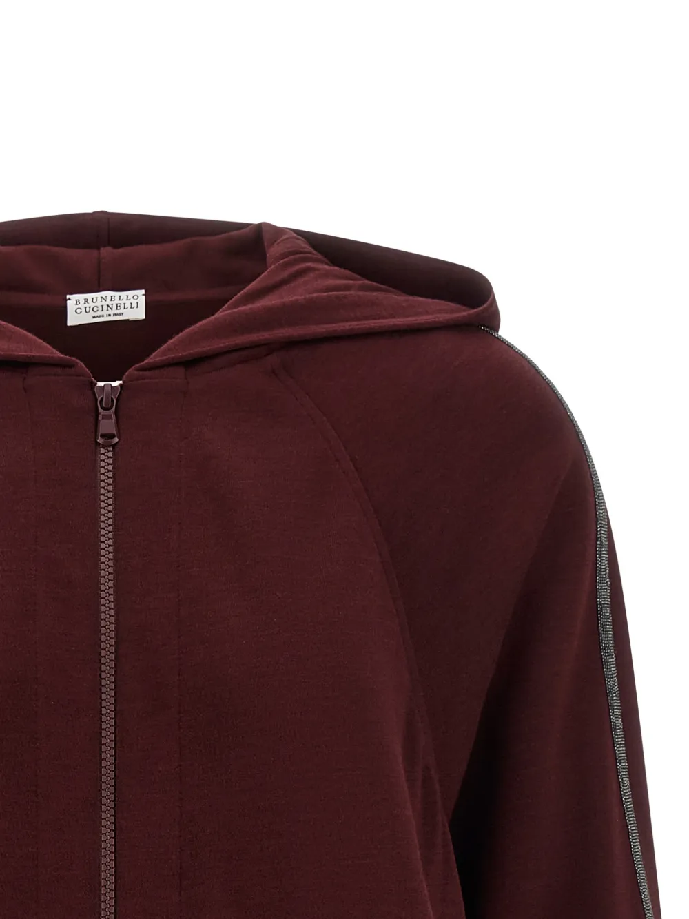 Brunello Cucinelli Hoodie met Monile-detail Rood