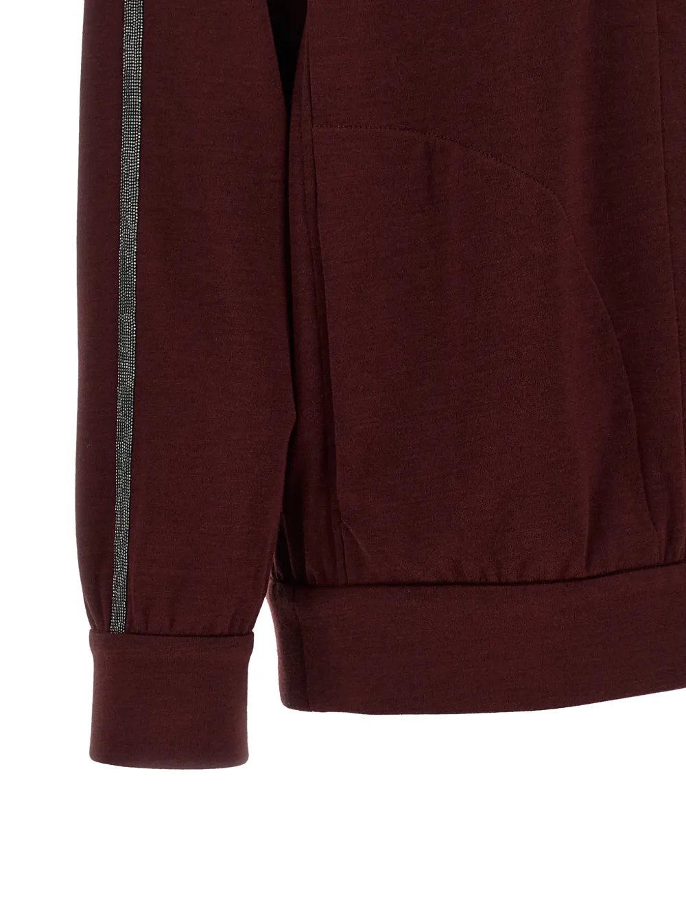 Brunello Cucinelli Hoodie met Monile-detail Rood