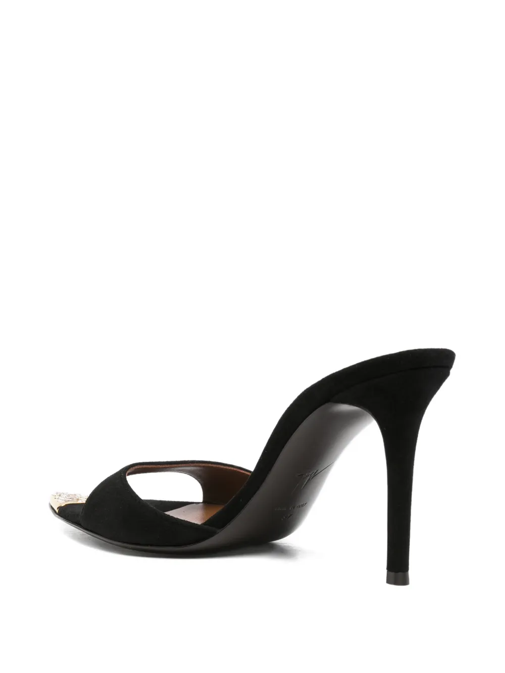 Giuseppe Zanotti Intriigo crystal-embellished pointed-toe sandals Zwart