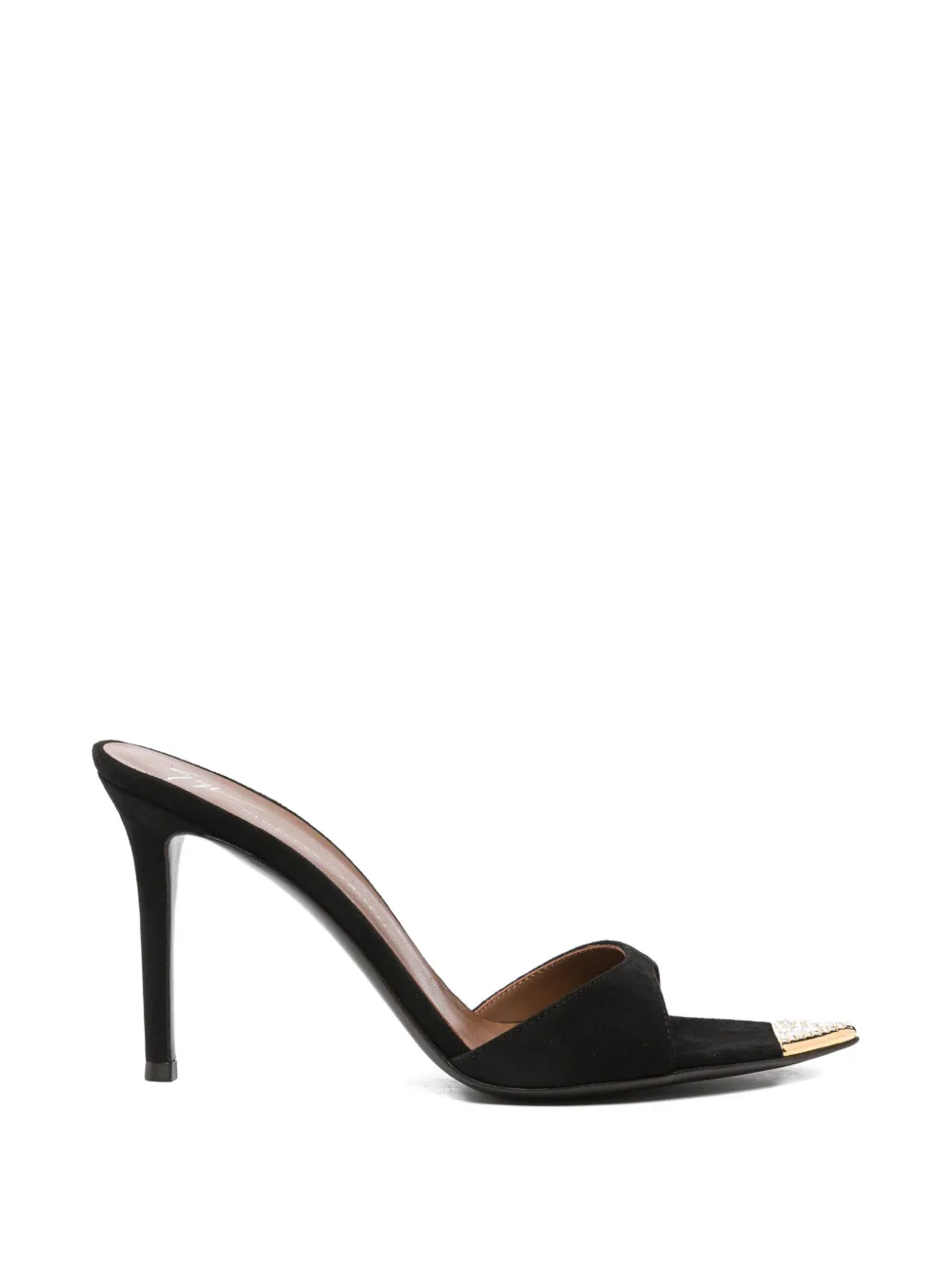 Giuseppe Zanotti Intriigo crystal-embellished pointed-toe sandals Zwart