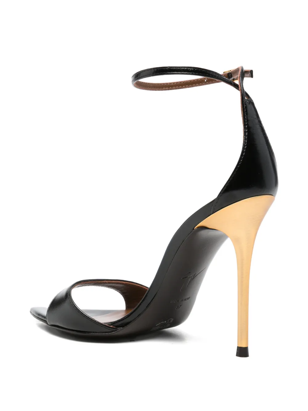 Giuseppe Zanotti pointed-toe buckled sandals Zwart