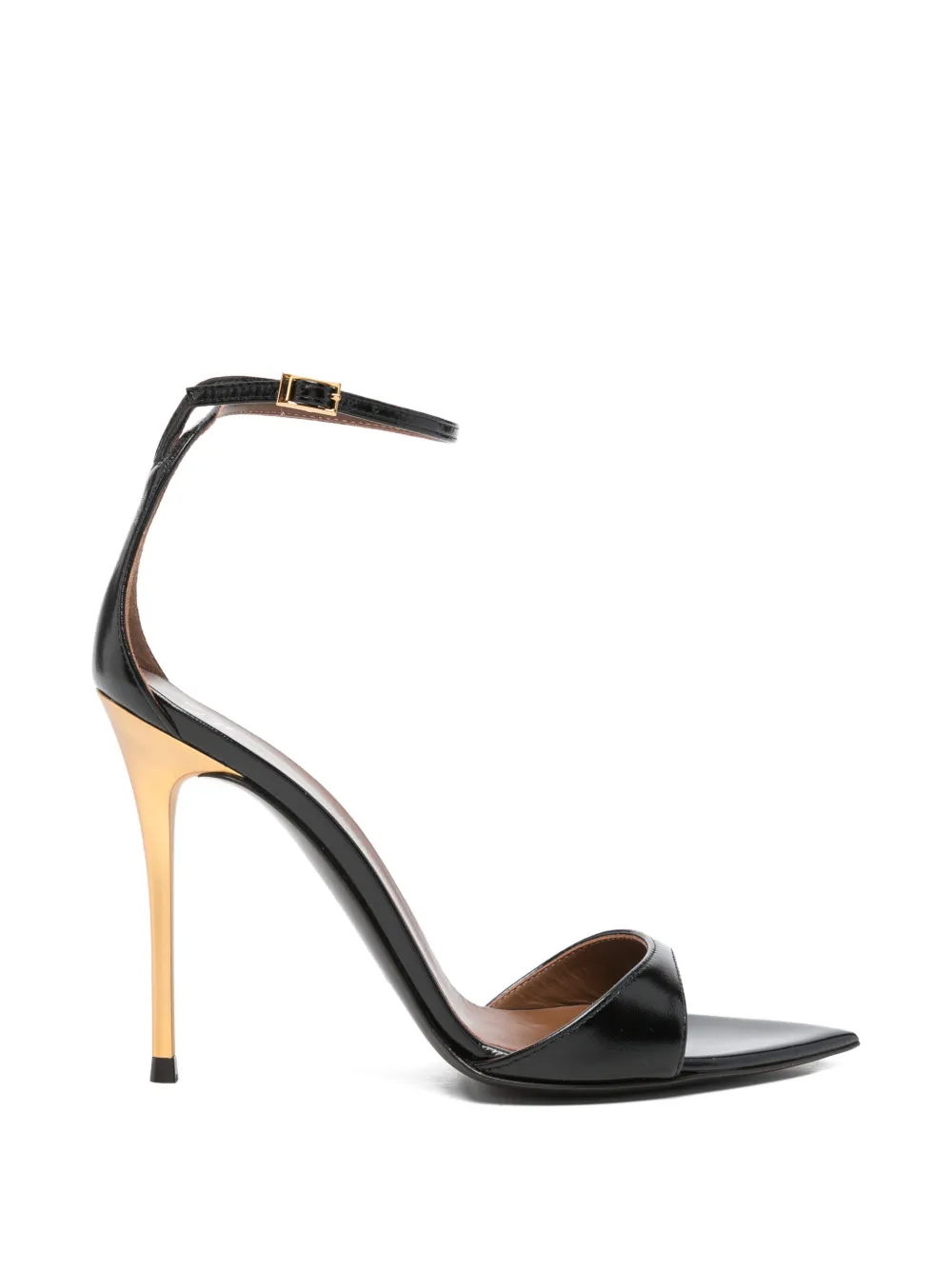 Giuseppe Zanotti pointed-toe buckled sandals Zwart