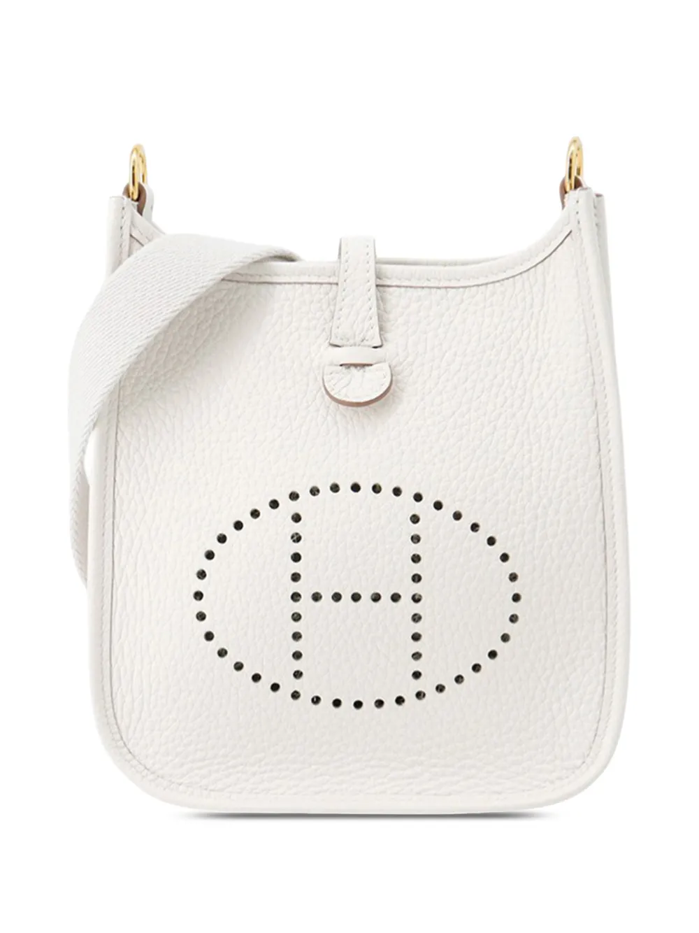 Hermès Pre-Owned 2024 Clemence Evelyne TPM crossbody bag - Bianco