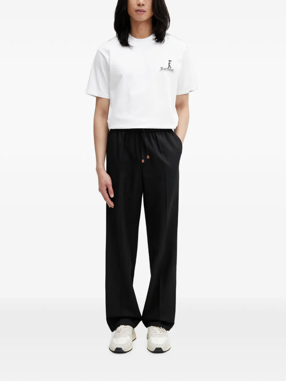 Barbour Oversized T-shirt Wit