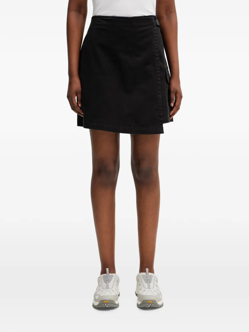 Gramicci belted wrap mini skirt - Nero