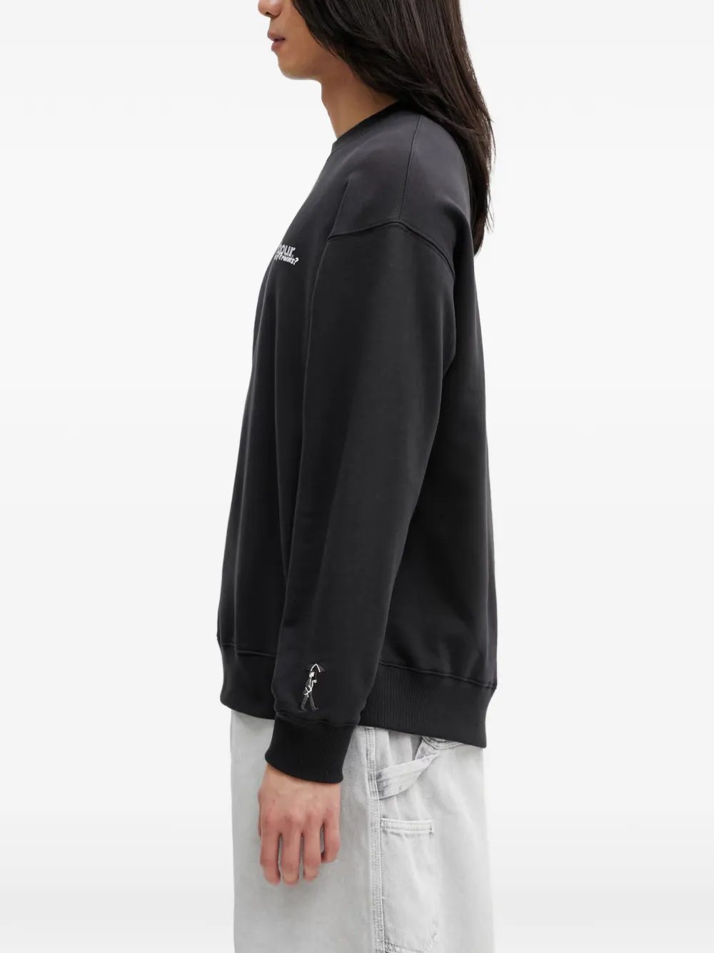 Barbour Waterbestendige sweater met logo-print Zwart