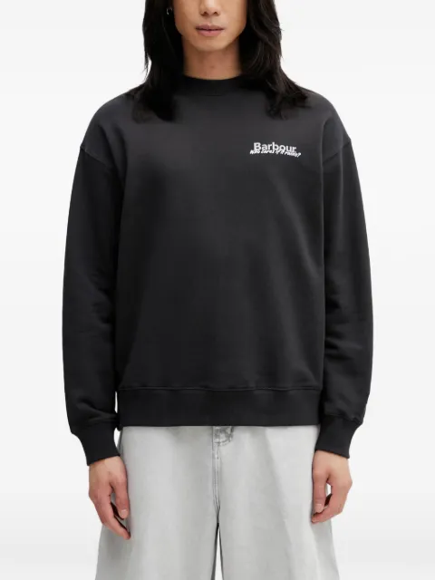 Barbour logo-print water-resistant sweatshirt