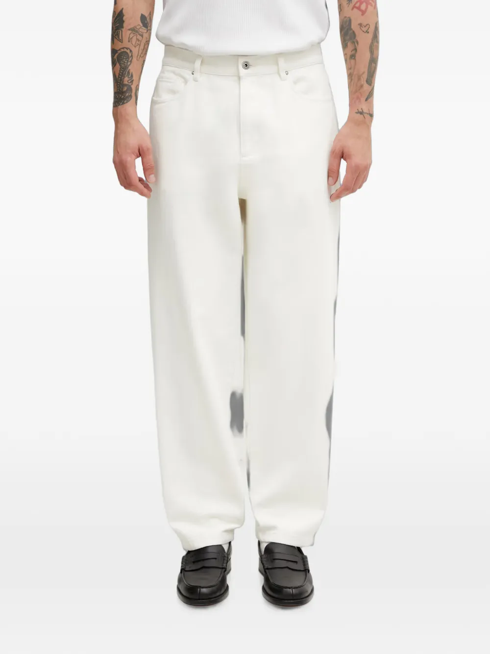 Barbour straight-leg jeans - Weiß