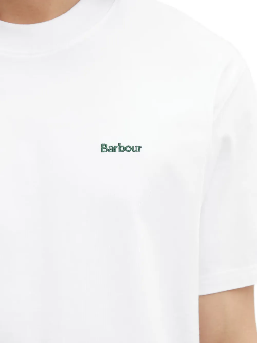 Barbour Dalton T-shirt met geborduurd logo Wit