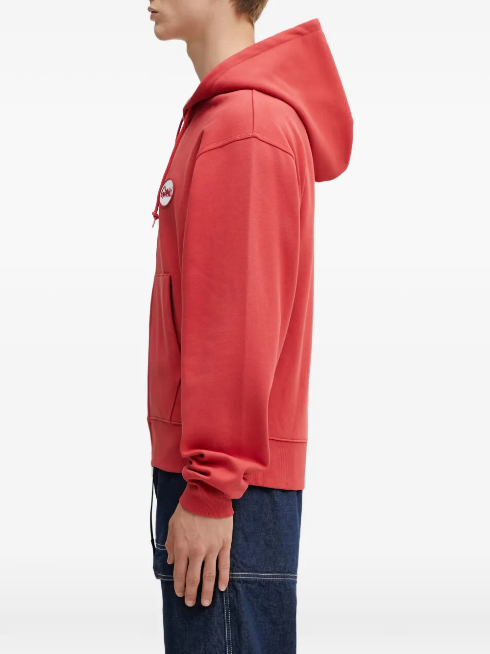 Gramicci Hoodie met logopatch Rood