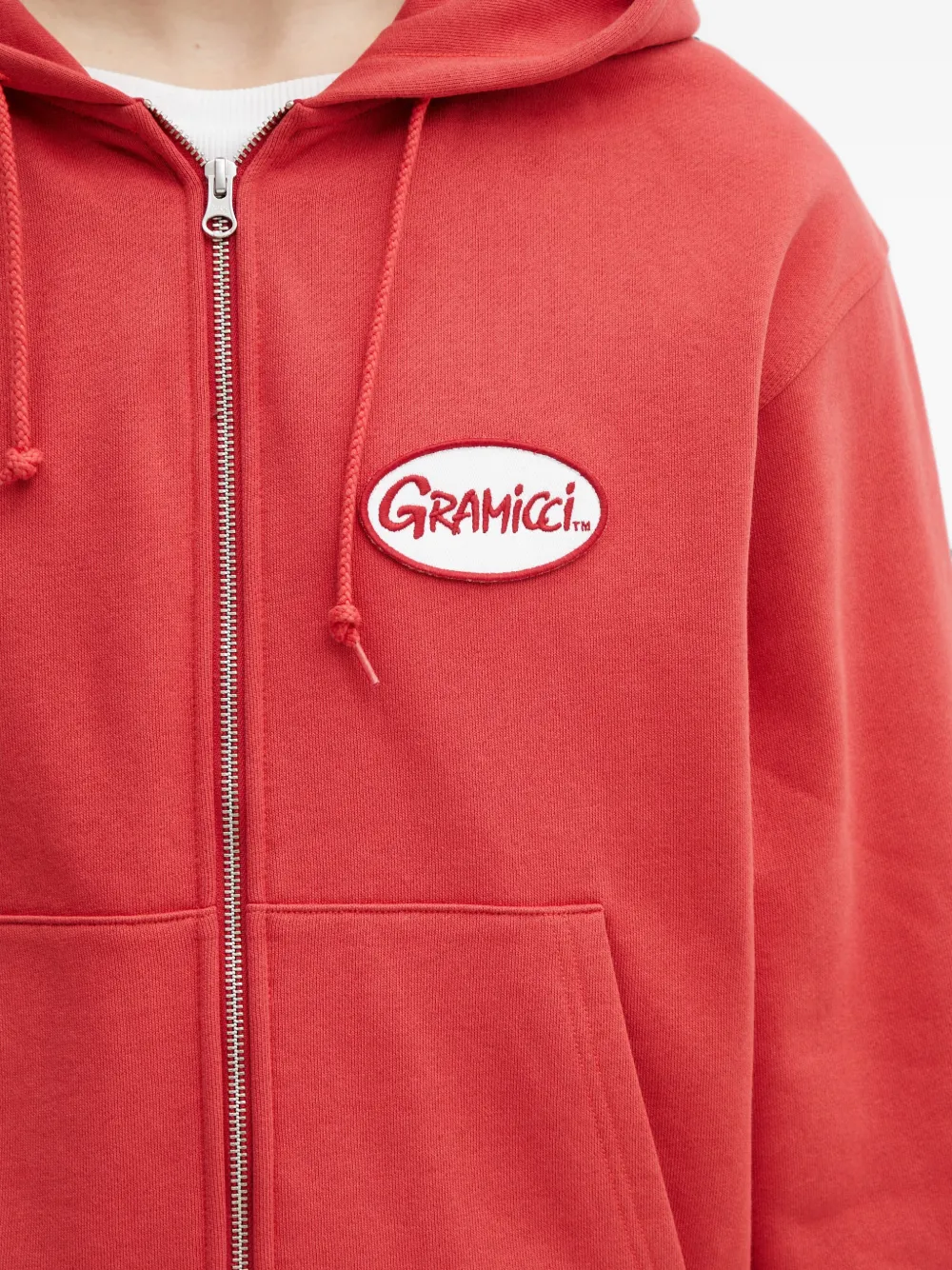 Gramicci Hoodie met logopatch Rood