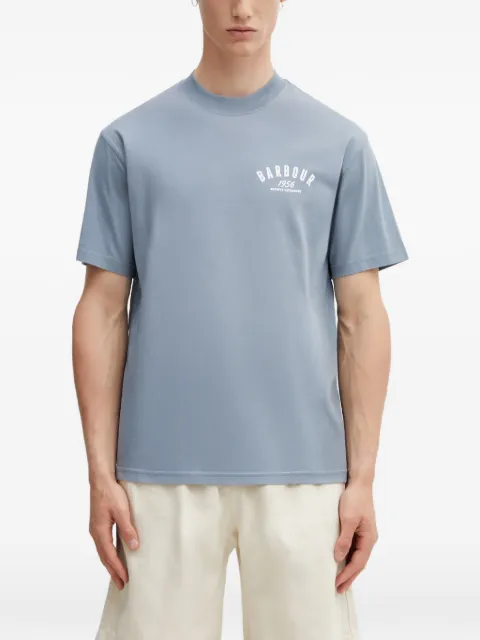 Barbour playera oversize con estampado gráfico 1956