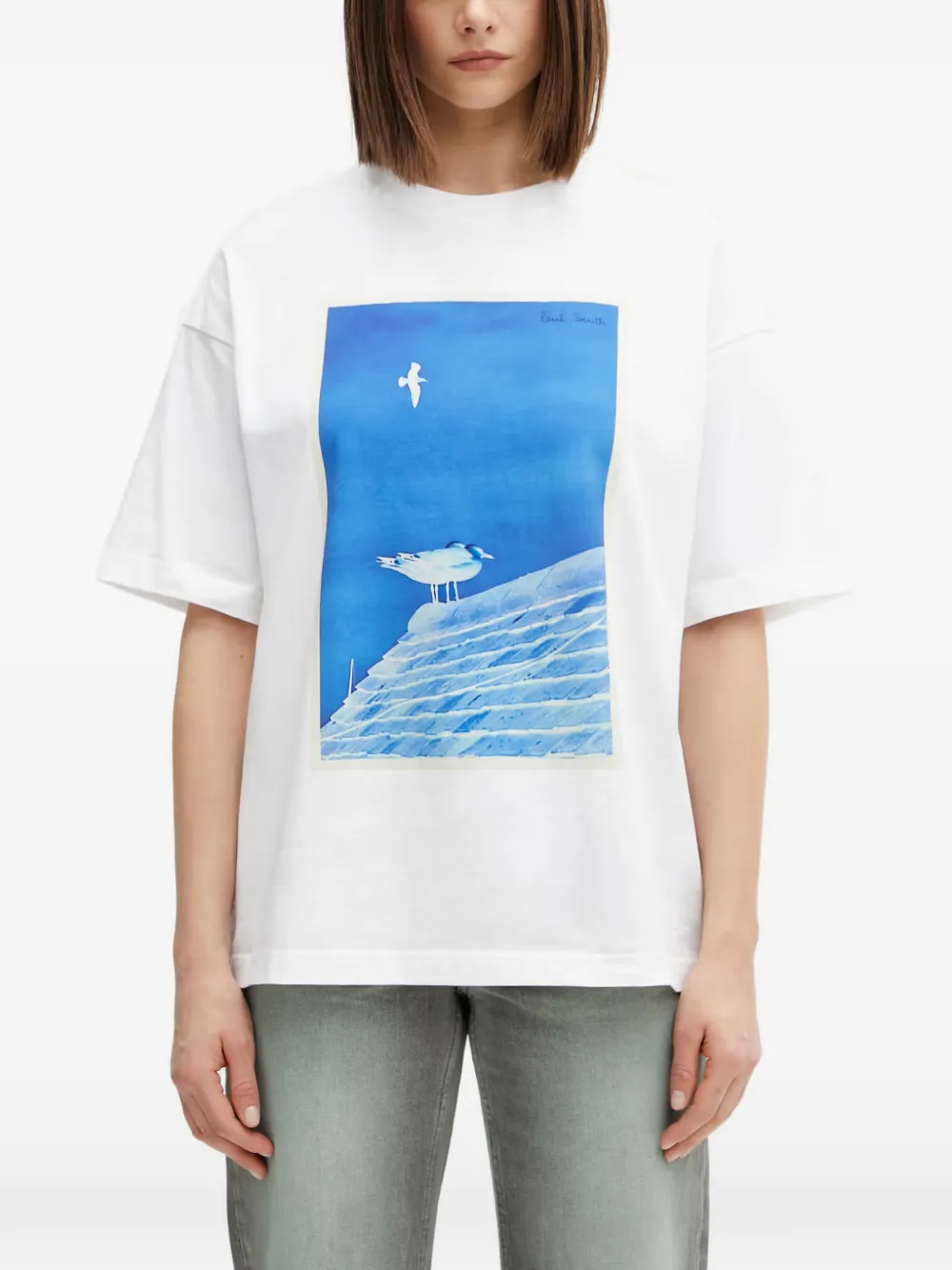 Barbour Paul Smith Loves  Tenby T-shirt In White