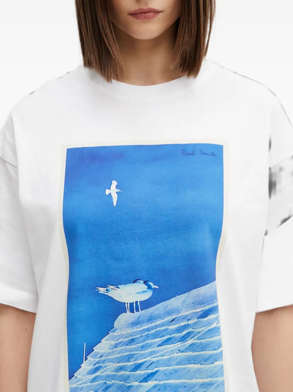Barbour Paul Smith Loves Tenby T-shirt Wit
