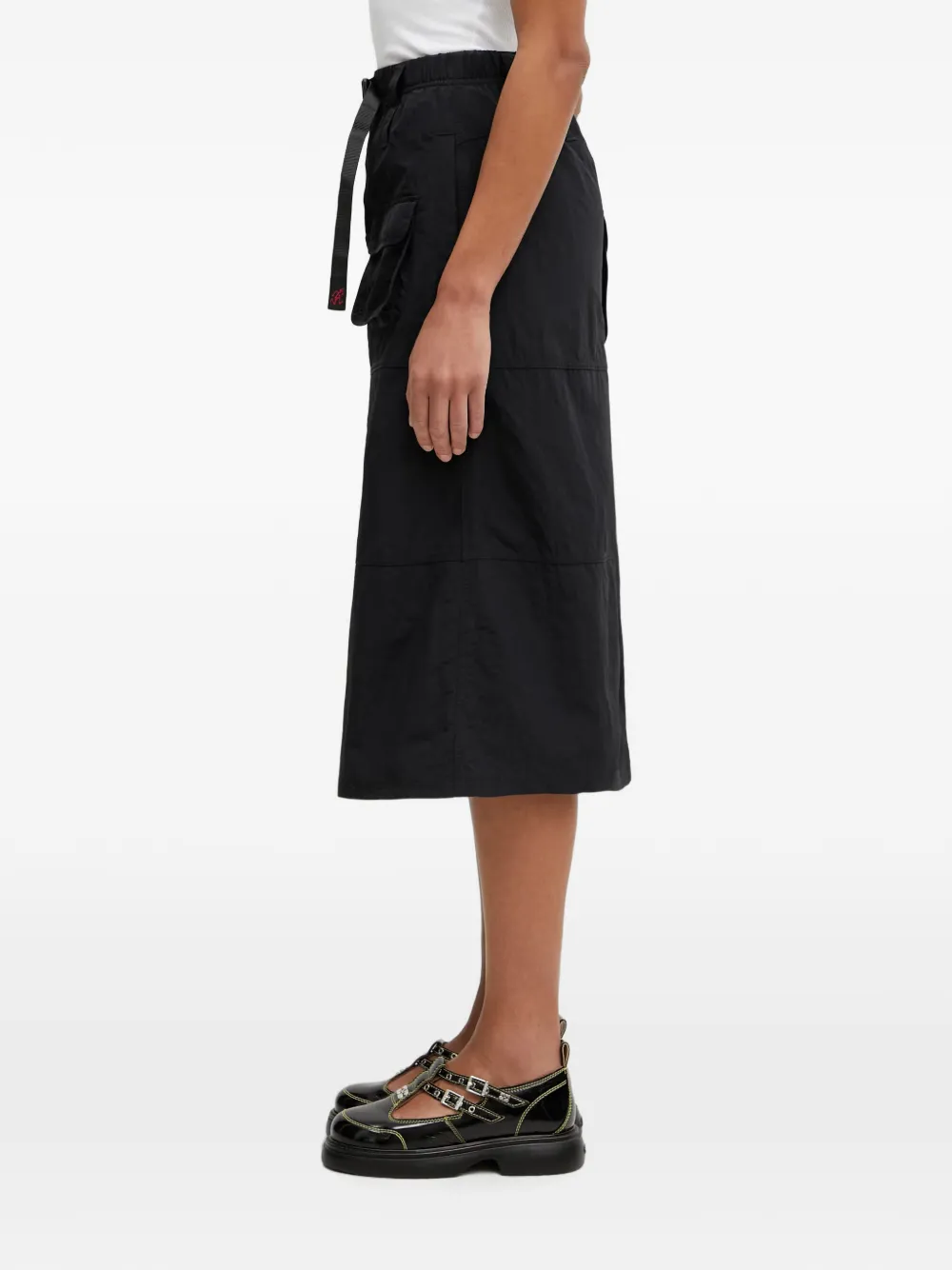 Gramicci belted cargo midi skirt - Schwarz