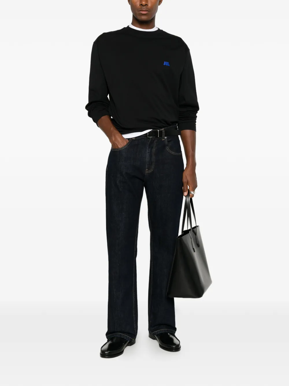 Jil Sander T-shirt met lange mouwen Zwart