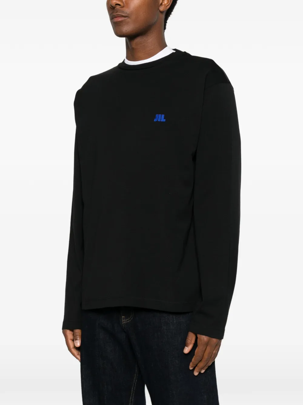 Jil Sander T-shirt met lange mouwen Zwart