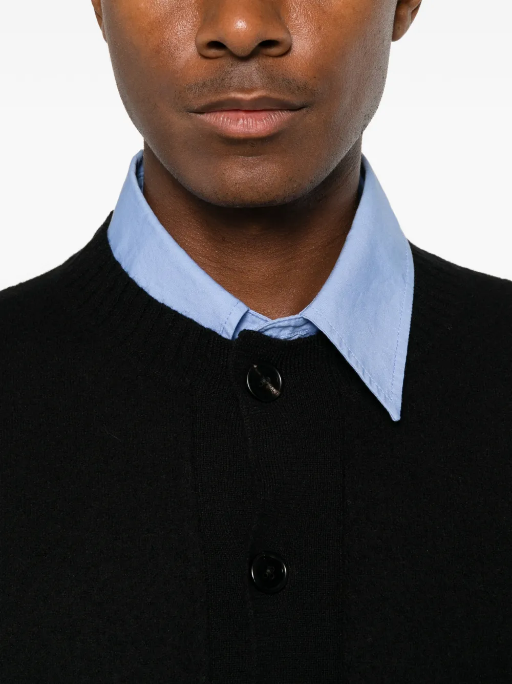 Jil Sander Wollen vest Zwart