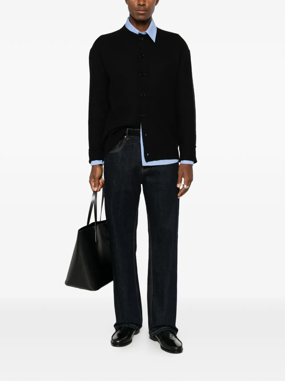 Jil Sander Wollen vest Zwart