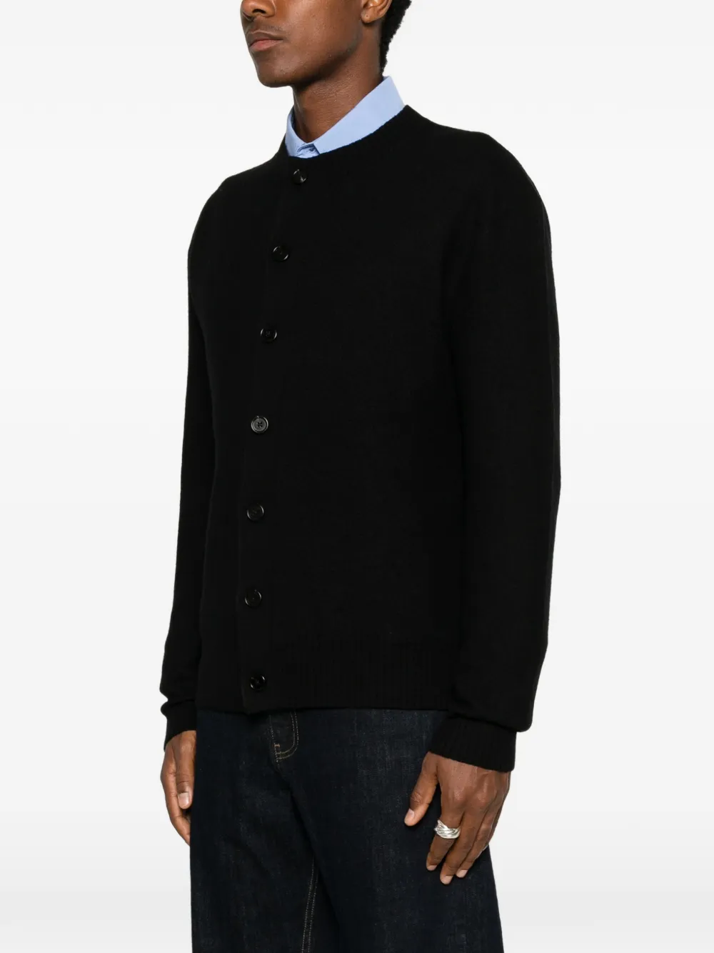 Jil Sander Wollen vest Zwart