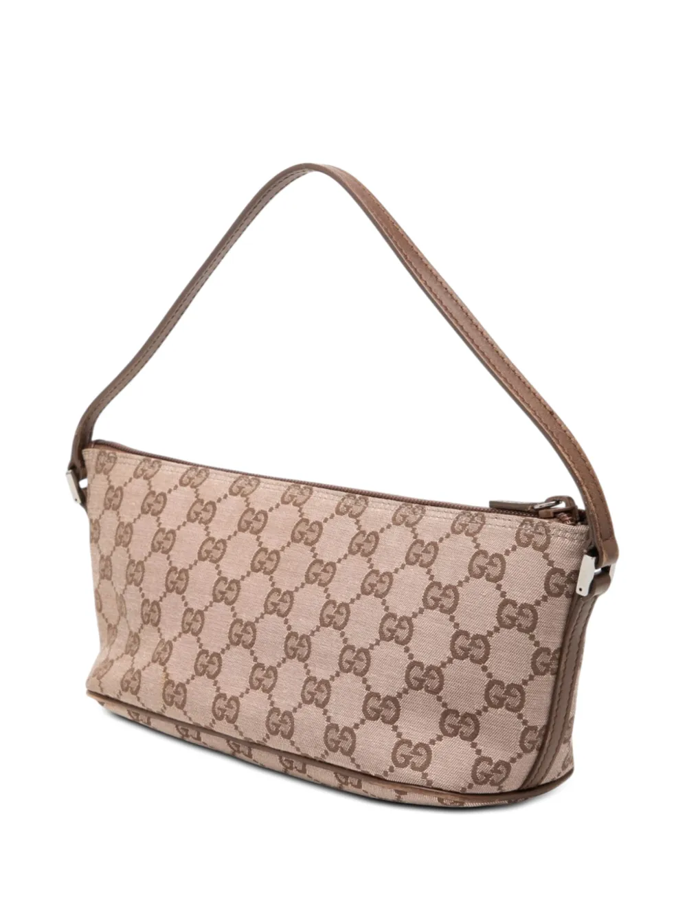  Gucci Pre-owned 2000-2015 Gg Canvas Boat Shoulder Bag - Marron 