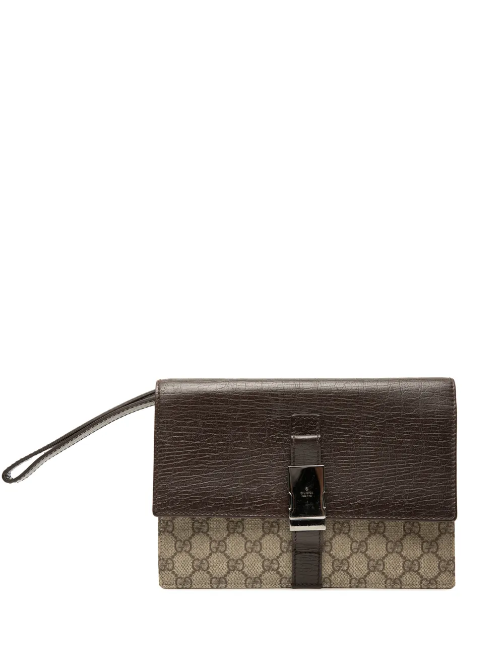 Gucci Pre-Owned 2000-2015 GG Supreme clutch bag - Toni neutri