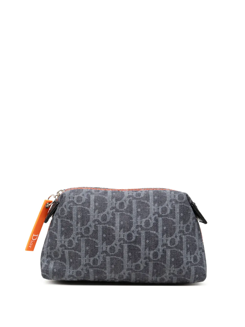 Christian Dior Pre-Owned 2006 Oblique Denim Flight Cosmetic pouch - Blue