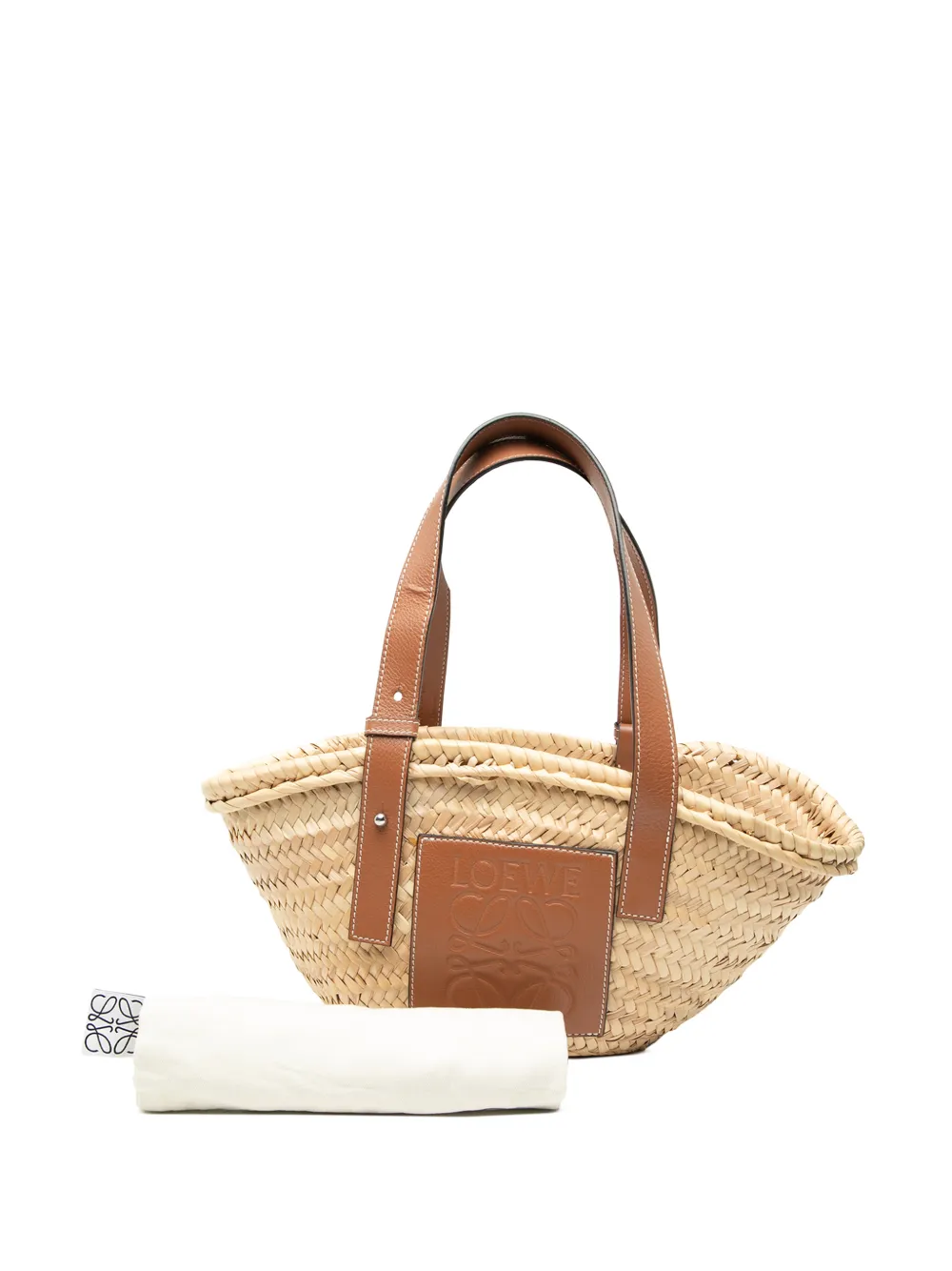 ロエベ アナグラム BASKET SMALL BAG Loewe Pre-Owned 2020 Small Raffia Anagram Basket Bag Bucket Bag
