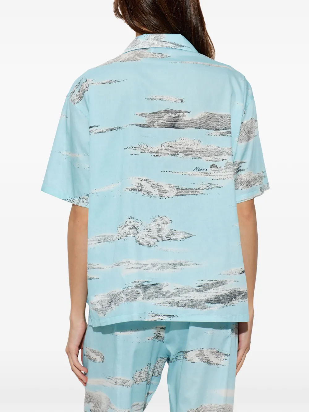 Moschino Blouse met print Blauw