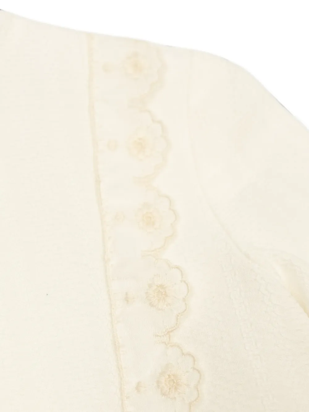 Versace Kids Flared midi-jurk met gewelfde afwerking Beige