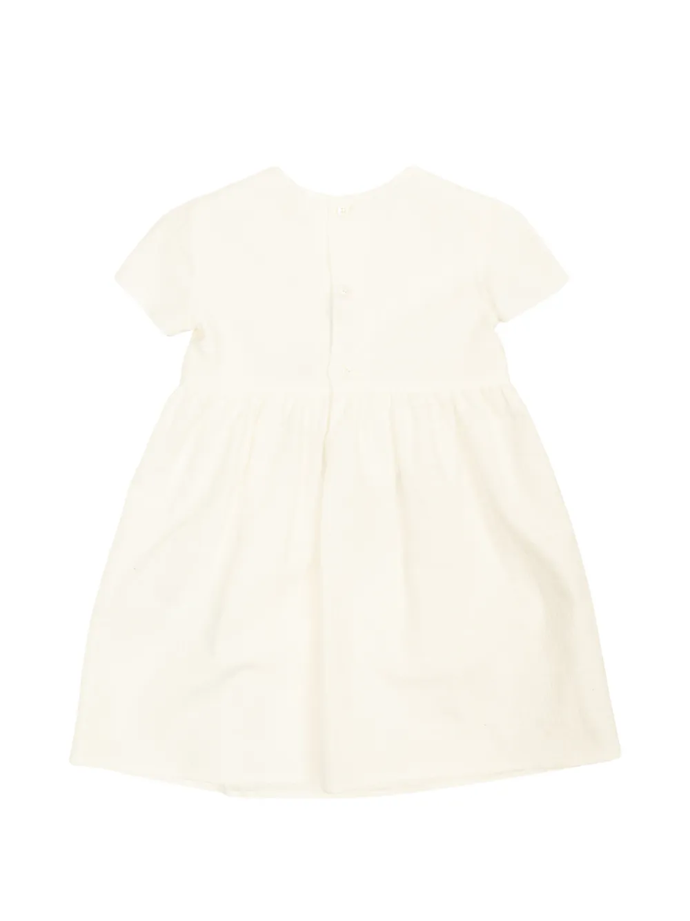 Versace Kids Flared midi-jurk met gewelfde afwerking Beige
