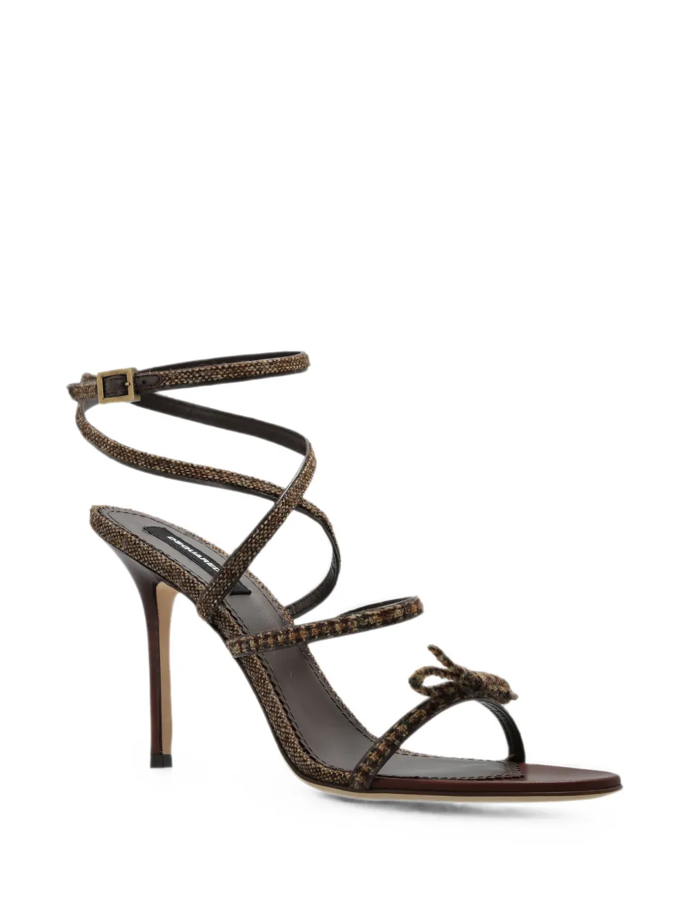 DSQUARED2 Classic Check bow-detail sandals Bruin