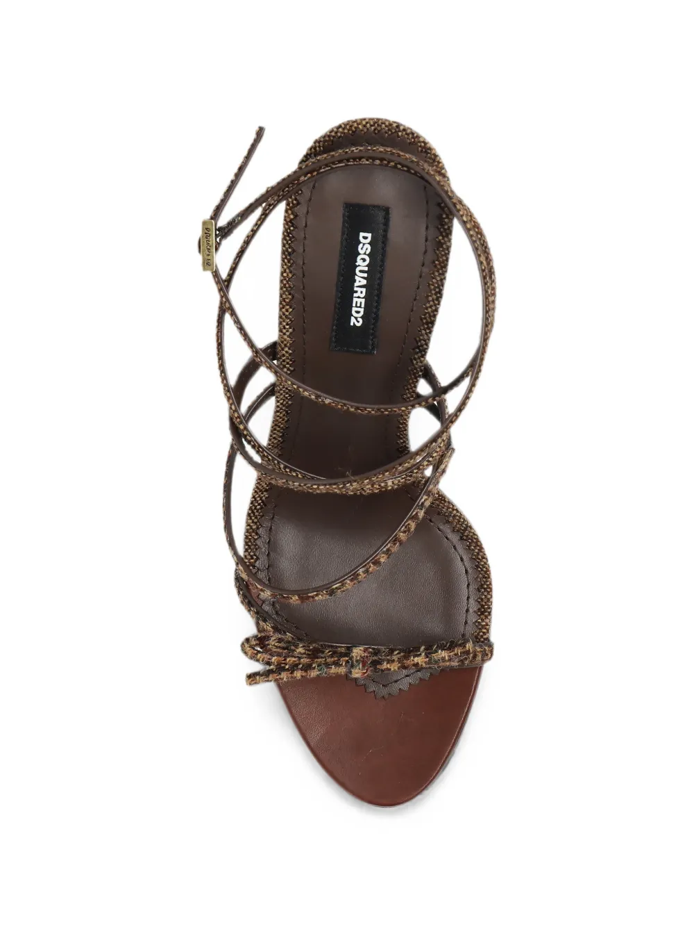 DSQUARED2 Classic Check bow-detail sandals Bruin