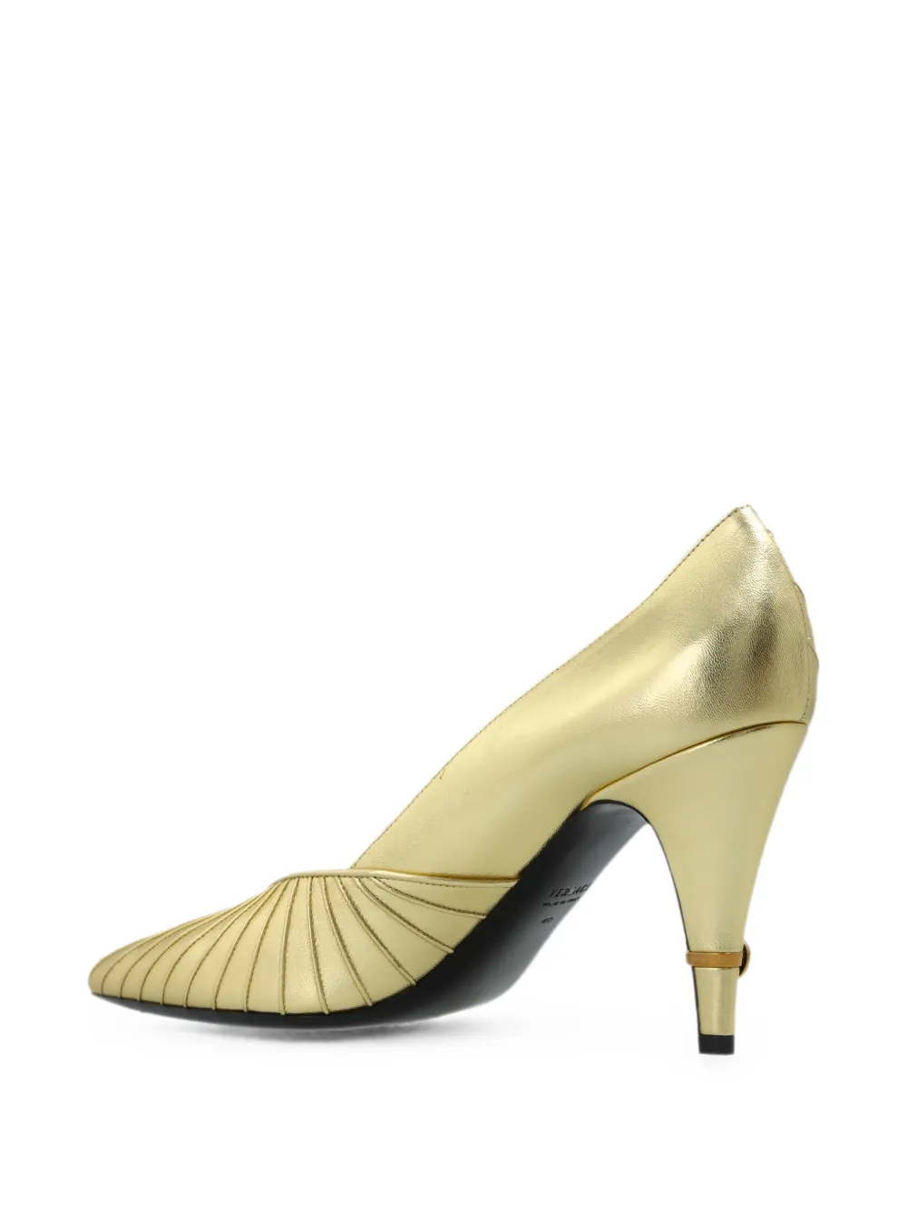 Versace Gianni pleated pumps Goud