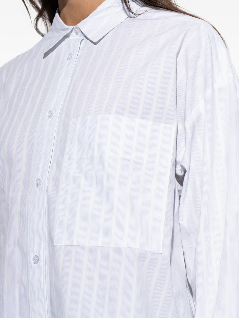 By Malene Birger Gestreepte blouse Wit