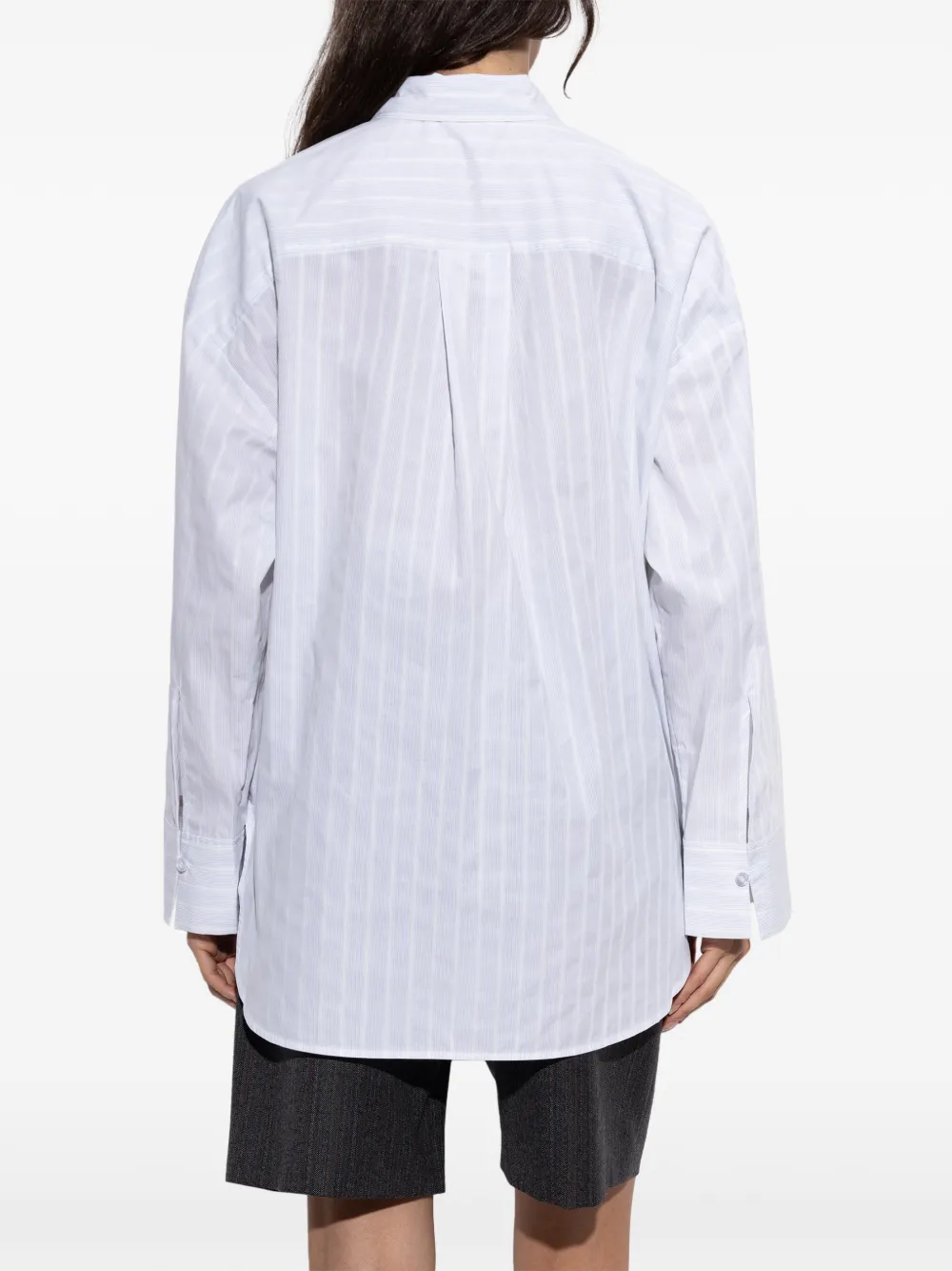 By Malene Birger Gestreepte blouse Wit