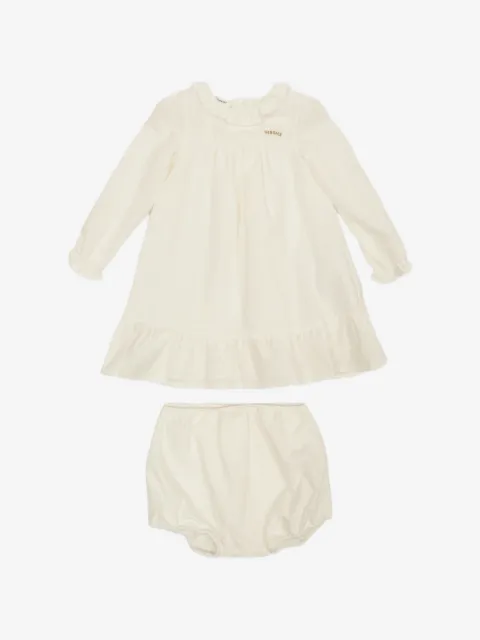 Versace Kids ruffled long-sleeve dress set