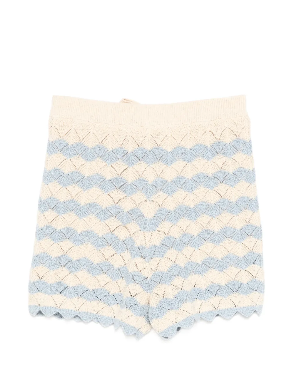 ZIMMERMANN Kids Gehaakte shorts Beige