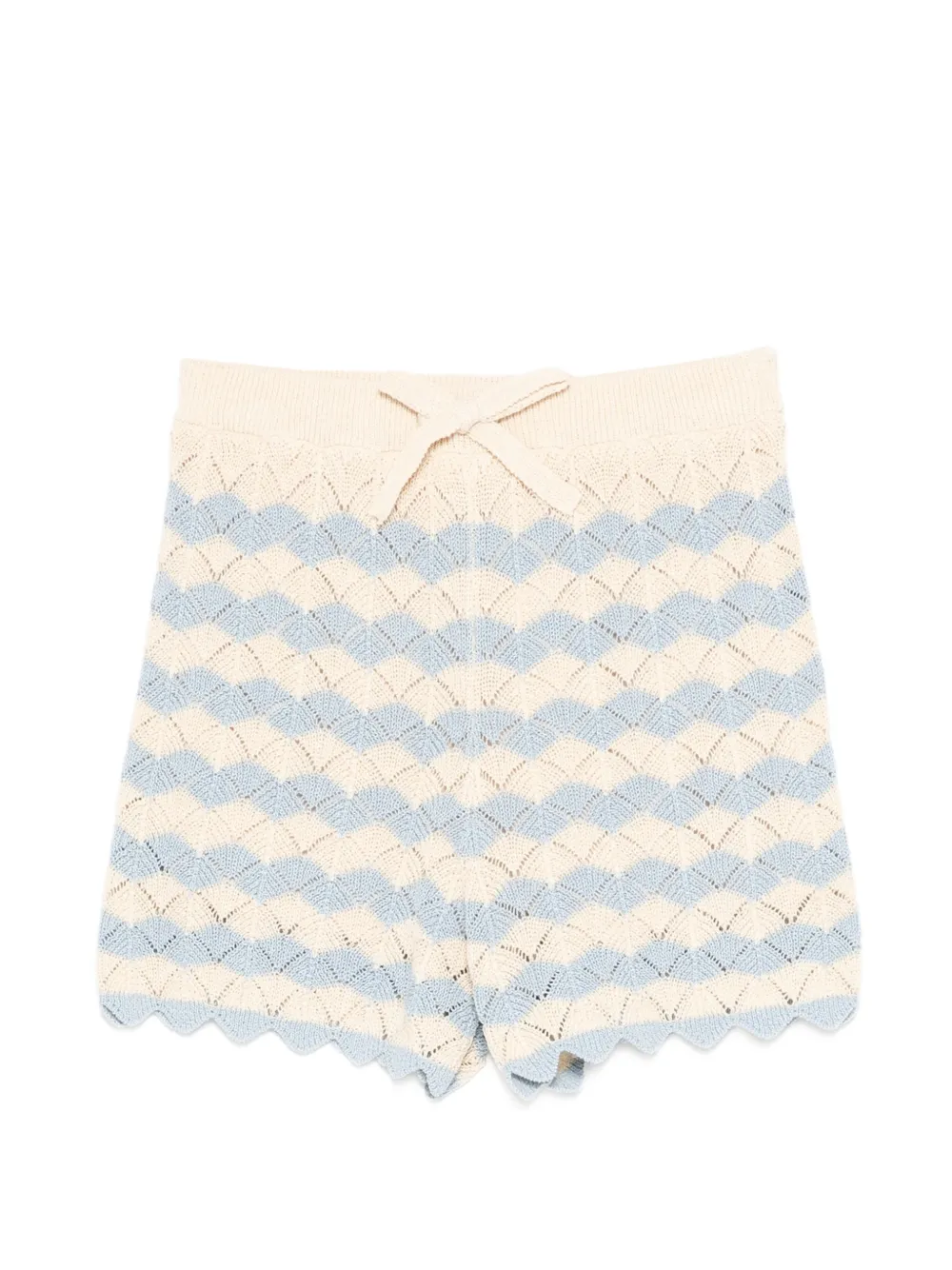 ZIMMERMANN Kids crochet-knit drawstring shorts - Toni neutri