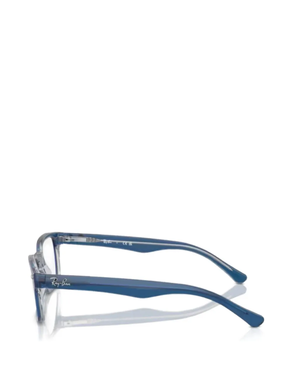  Ray-ban Junior Justin Rectangle-frame Glasses - Bleu 