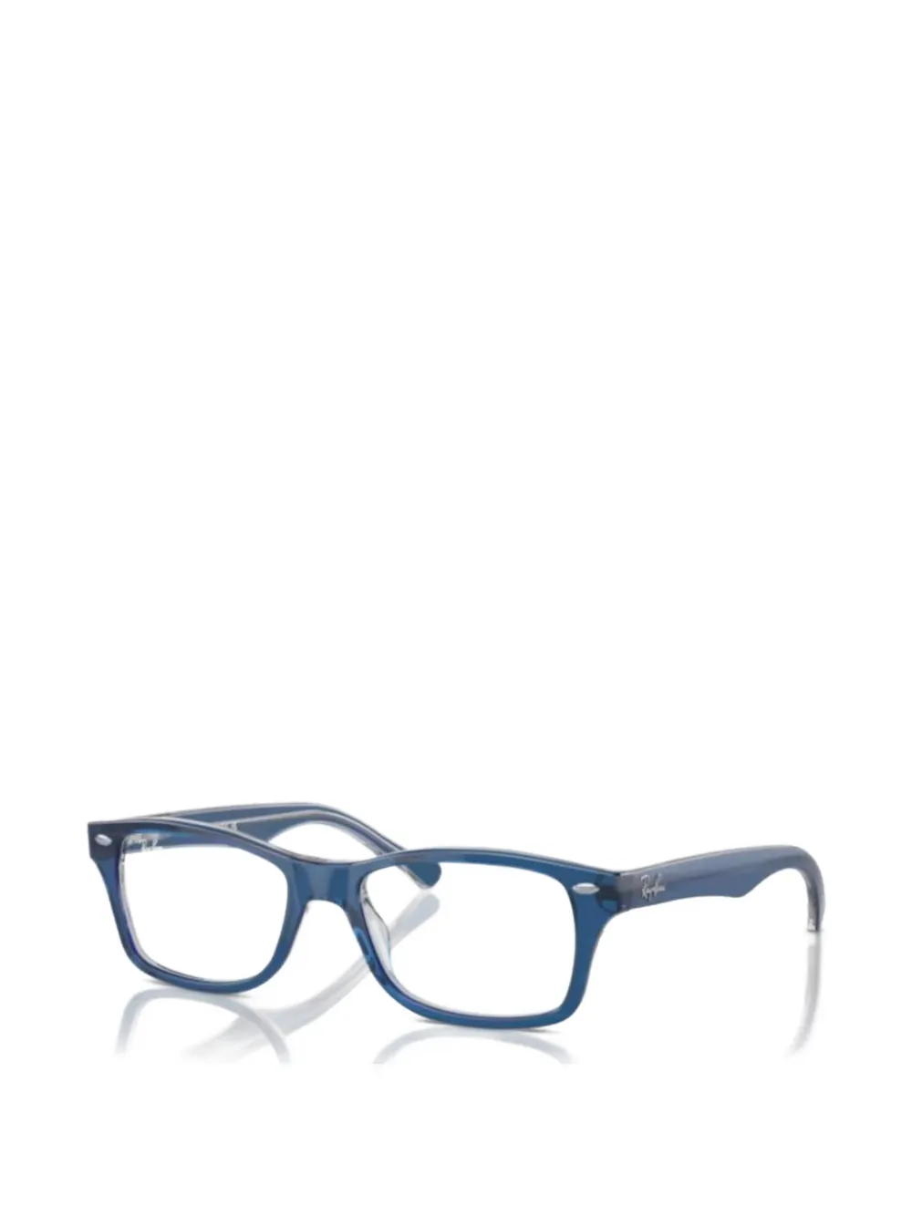  Ray-ban Junior Justin Rectangle-frame Glasses - Bleu 
