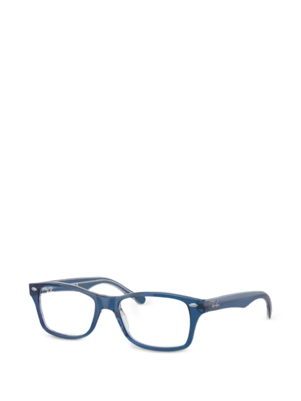 RAY-BAN JUNIOR Justin rectangle-frame glasses - Blau