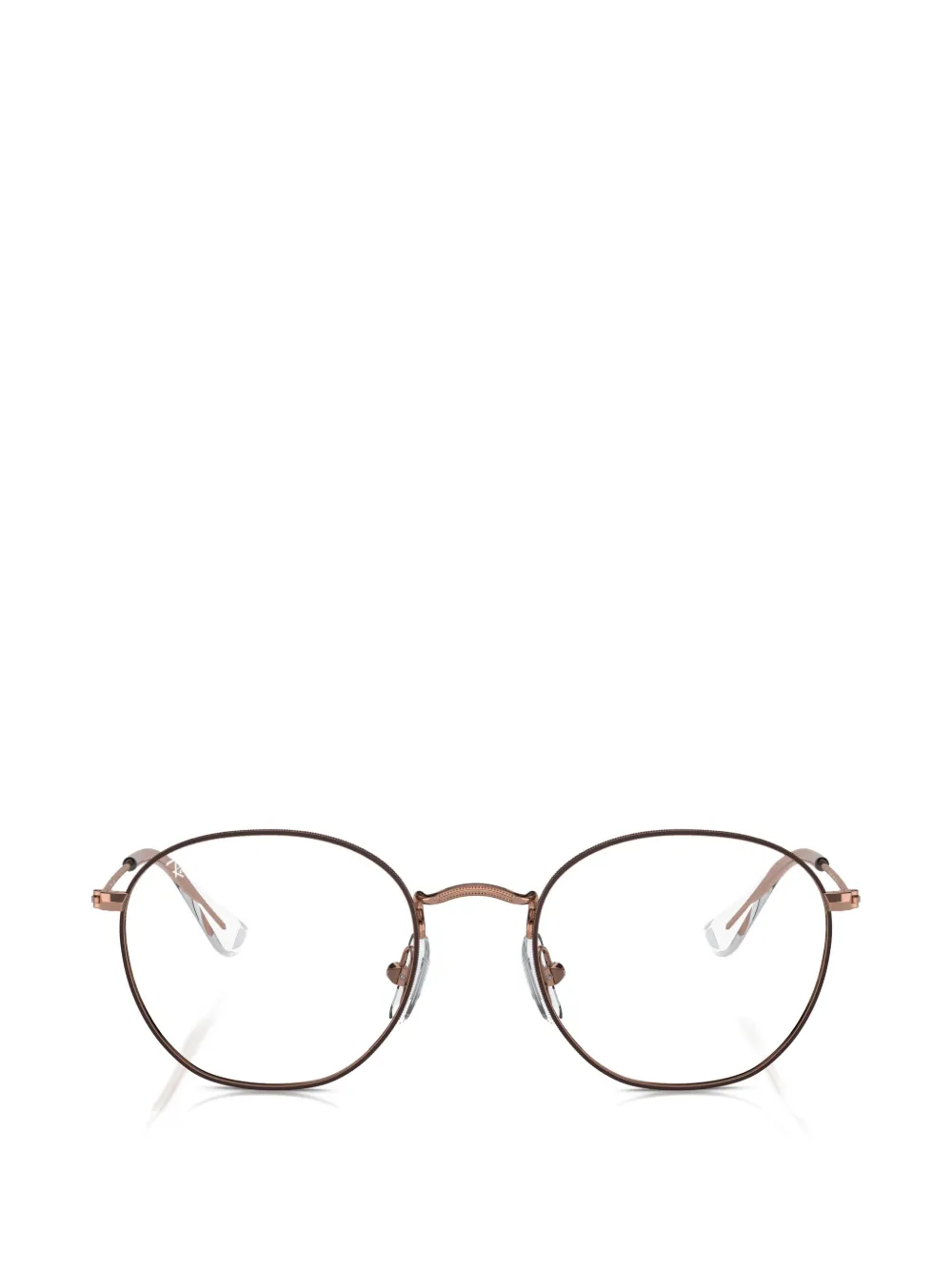 RAY-BAN JUNIOR Rob round-frame glasses - Braun