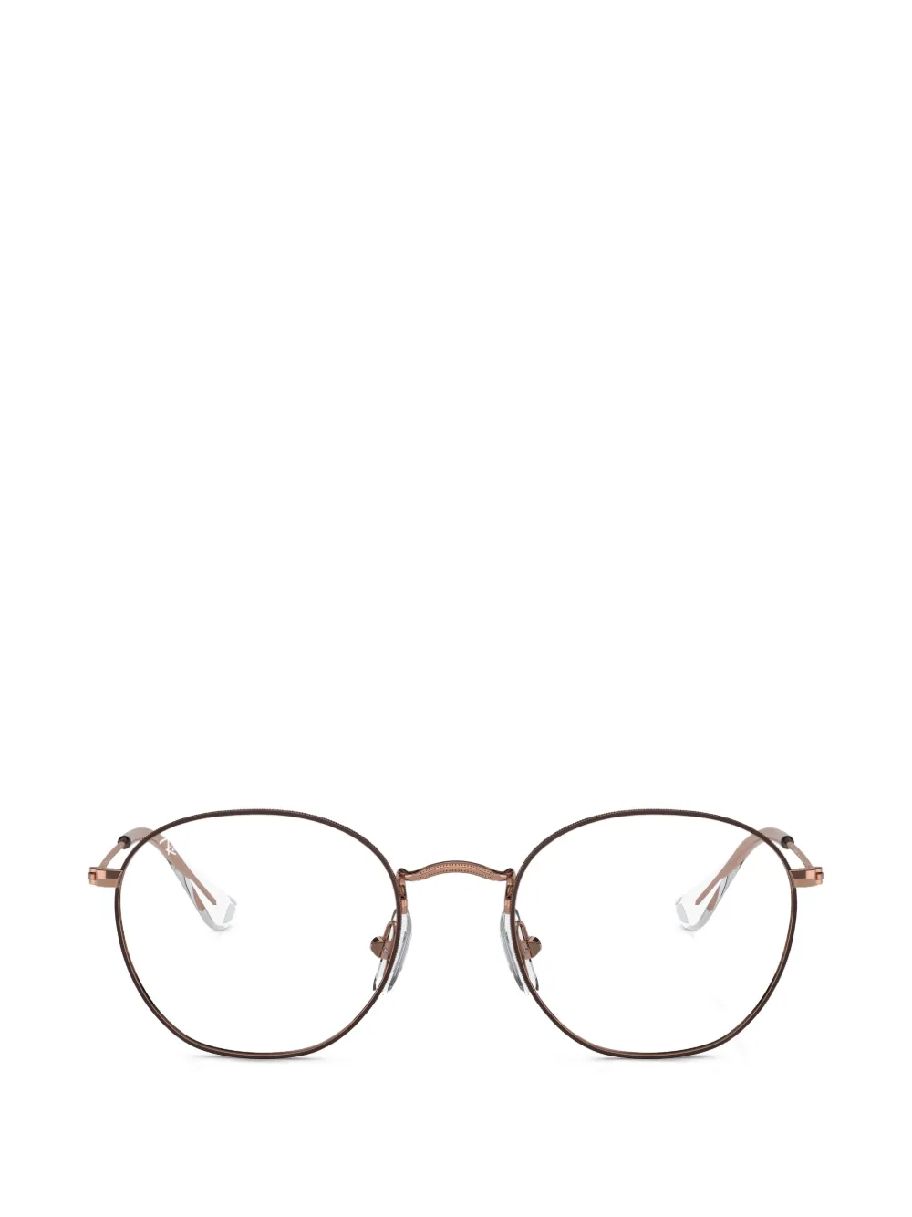 RAY-BAN JUNIOR Rob round-frame glasses - Braun