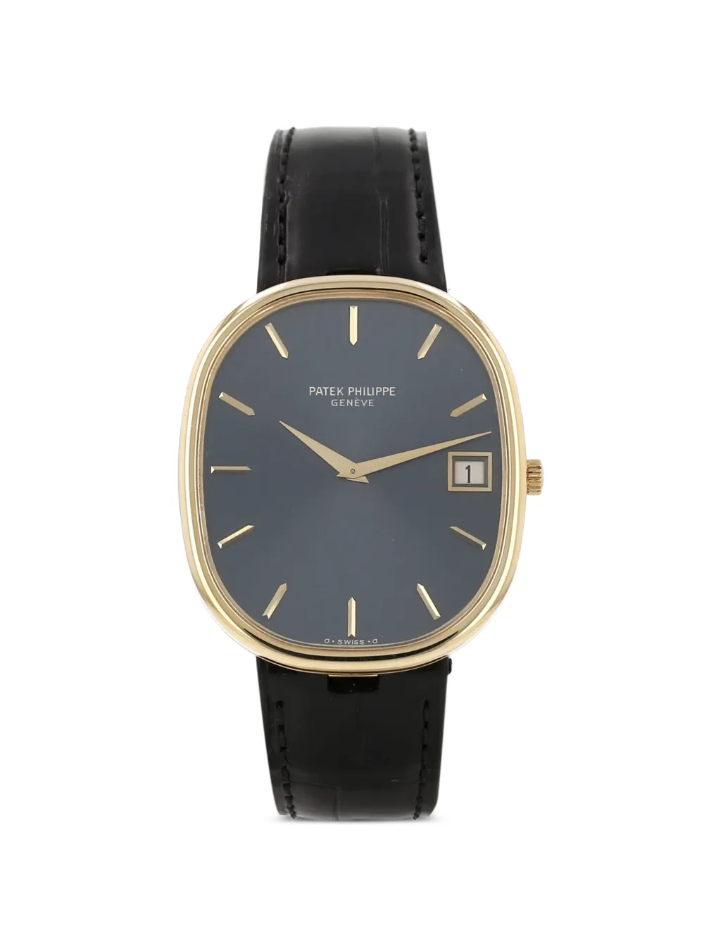 Patek Philippe Pre-Owned 1980s Ellipse 38mm watch - Blu