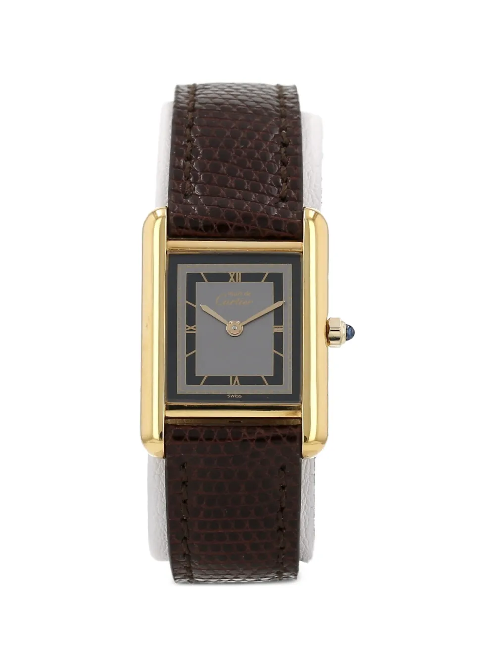 Cartier 1990s Tank Must 30mm watch - Schwarz