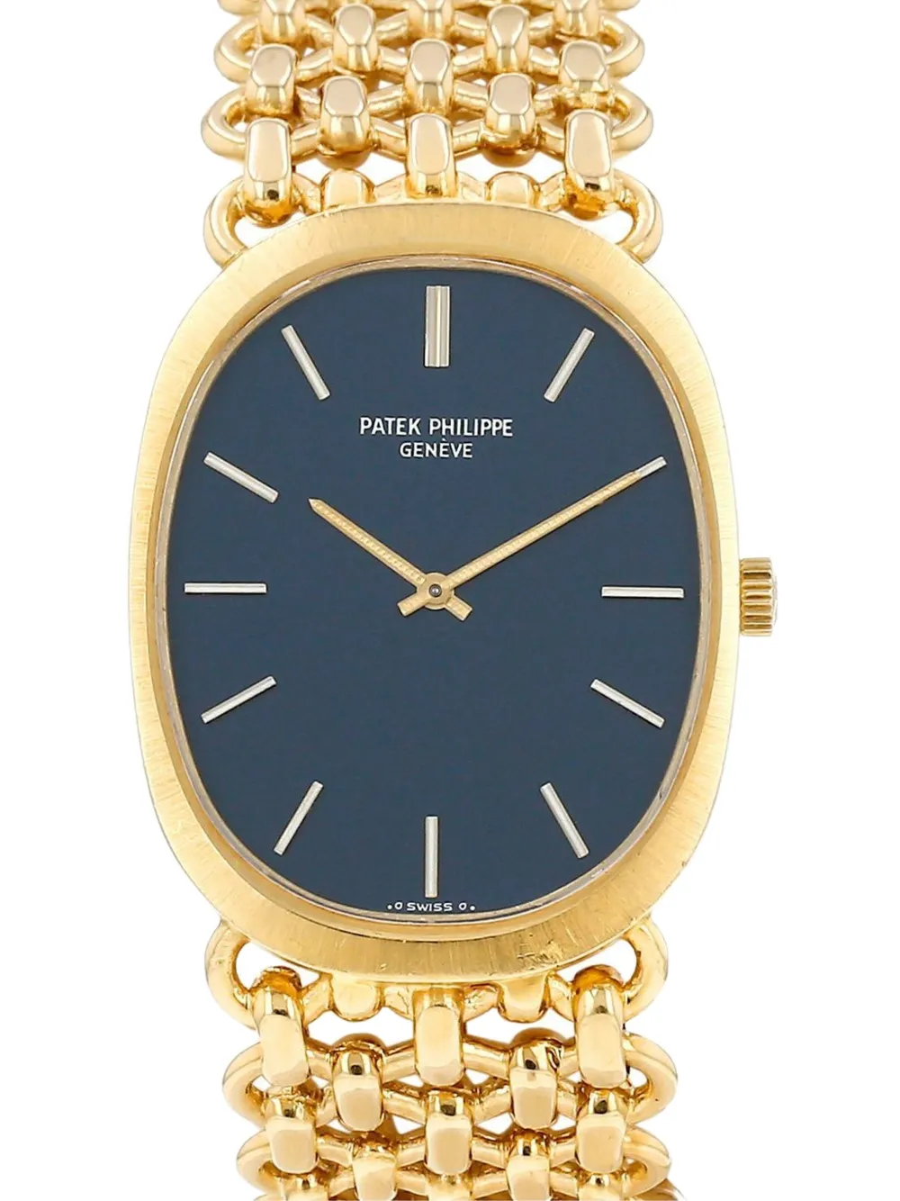 Patek Philippe Pre-Owned 1970s Golden Ellipse 34mm watch - Blu