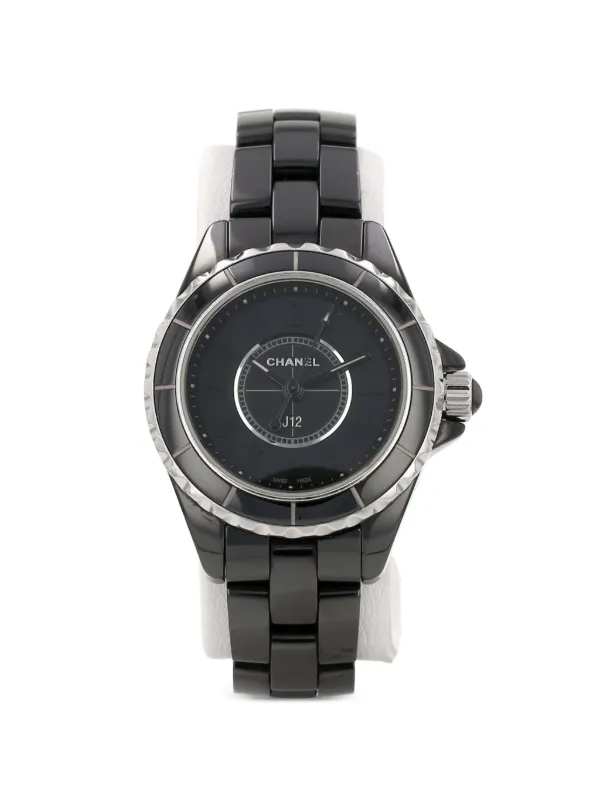 Chanel Pre-owned J12 Phantom 28mm Watch in Black