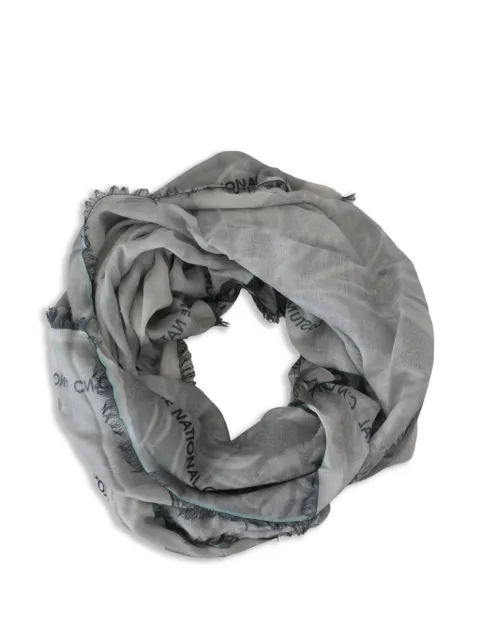 Costume National floral-print fringed scarf